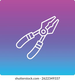 Plier vector icon. Can be used for printing, mobile and web applications.