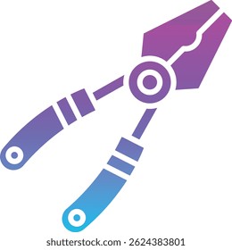 Plier vector icon. Can be used for printing, mobile and web applications.