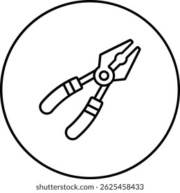 Plier vector icon. Can be used for printing, mobile and web applications.