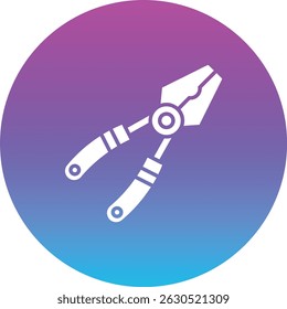 Plier vector icon. Can be used for printing, mobile and web applications.