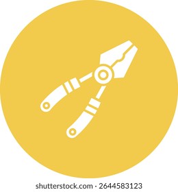 Plier vector icon. Can be used for printing, mobile and web applications.