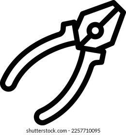plier Vector illustration on a transparent background. Premium quality symmbols. Thin line vector icons for concept and graphic design. 
