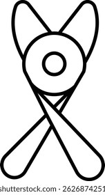 Plier Vector Line Icon Design