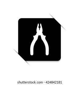 pliers  - black vector icon