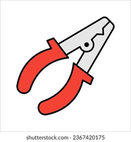 Pliers charger icon.Vector concept illustration for design. vector illustration on white background