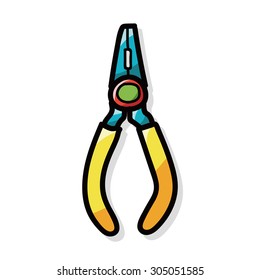 Pliers color doodle