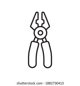 Icono de línea de herramientas de hardware de construcción