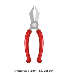 pliers construction tool isolated icon