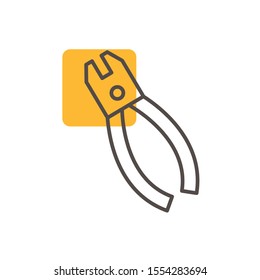 pliers design, Construction work repair reconstruction industry build and project theme Vector illustration