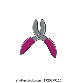 diseño de alicates de estilo sencillo sobre fondo blanco aislado. alicates de diseño para el logotipo de diseño de su sitio web, aplicación, interfaz de usuario. Ilustración del vector, EPS10