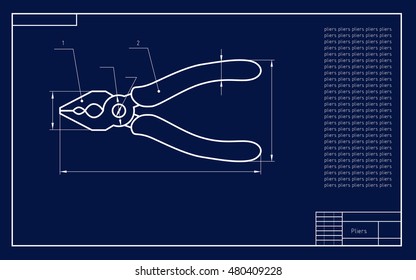 Pliers draft blue