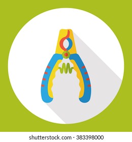 pliers flat icon
