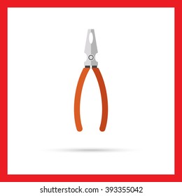 Pliers flat icon