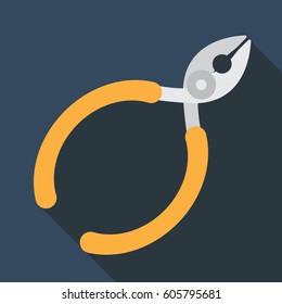 Pliers flat icon