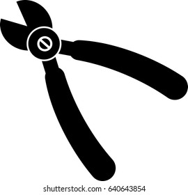 Pliers flat icon