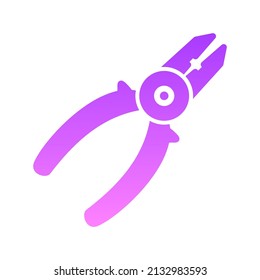 Diseño de iconos de gradiente de glifos