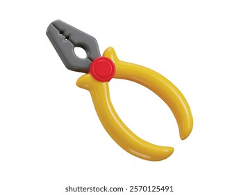 Pliers icon 3d render concept of industrial and worker equipment icon vector illustration