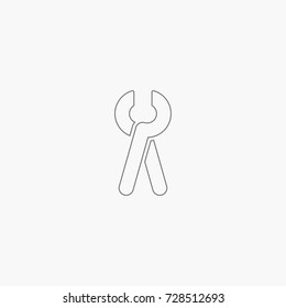 pliers icon. architecture tool