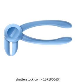 Pliers icon. Cartoon of pliers vector icon for web design isolated on white background