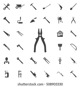 Pliers icon. construction, tools icons universal set for web and mobile