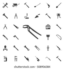 Pliers icon. construction, tools icons universal set for web and mobile
