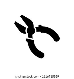 Pliers icon design template, vector icon designed in flat style isolated on white background