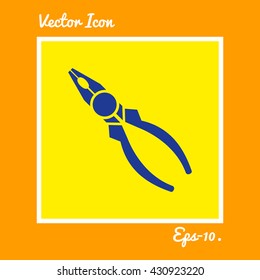 Pliers Icon. Eps-10.
