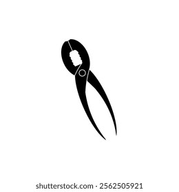 Pliers icon flat style isolated. Vector