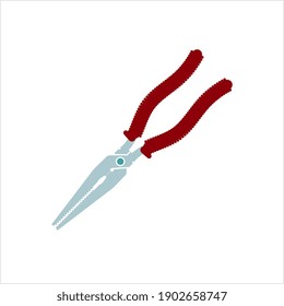 Icono De Pliers, Herramienta De Mano Para Sostener Objetos Con Firmeza Ilustración De Arte Vector