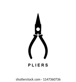 pliers icon illustration isolated vector sign symbol