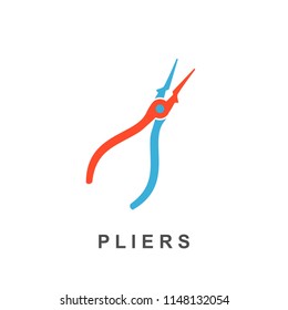 pliers icon illustration isolated vector sign symbol