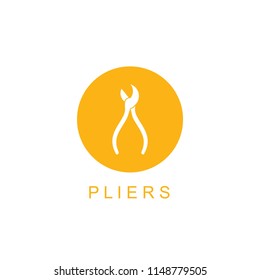 pliers icon illustration isolated vector sign symbol