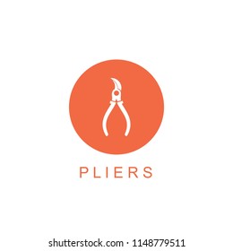 pliers icon illustration isolated vector sign symbol