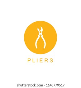 pliers icon illustration isolated vector sign symbol