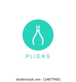 pliers icon illustration isolated vector sign symbol