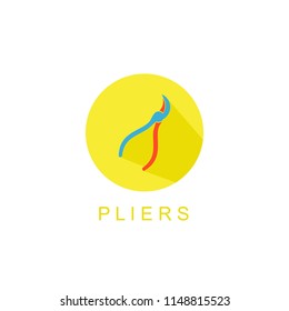 pliers icon illustration isolated vector sign symbol