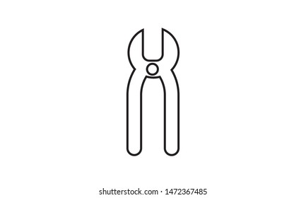 pliers icon illustration isolated vector sign symbol
