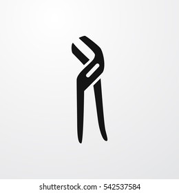 pliers icon illustration isolated vector sign symbol