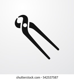 pliers icon illustration isolated vector sign symbol