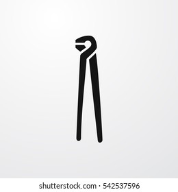 pliers icon illustration isolated vector sign symbol