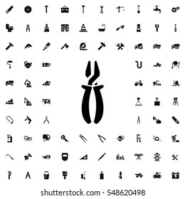 pliers icon illustration isolated vector sign symbol