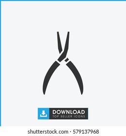 pliers icon illustration isolated vector sign symbol