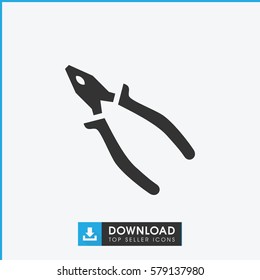 pliers icon illustration isolated vector sign symbol