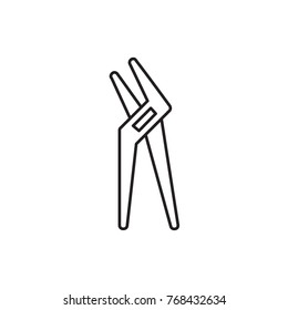 pliers icon illustration isolated vector sign symbol