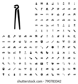 Pliers icon illustration isolated vector sign symbol. editable construction icons vector set.
