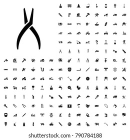 Pliers icon illustration isolated vector sign symbol. editable construction icons vector set.