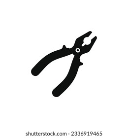 Pliers icon isolated on white background
