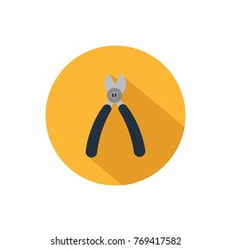 pliers icon isolated vector illustration on white transparent background