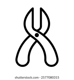 Pliers Icon in Line Style