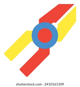Pliers icon or logo illustration flat color style